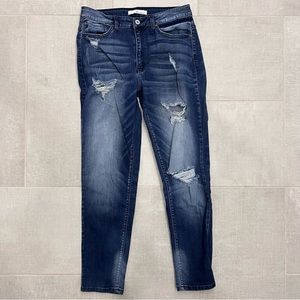 Women’s KanCan Skinny Jeans With Back Pocket Design Sz 13/30